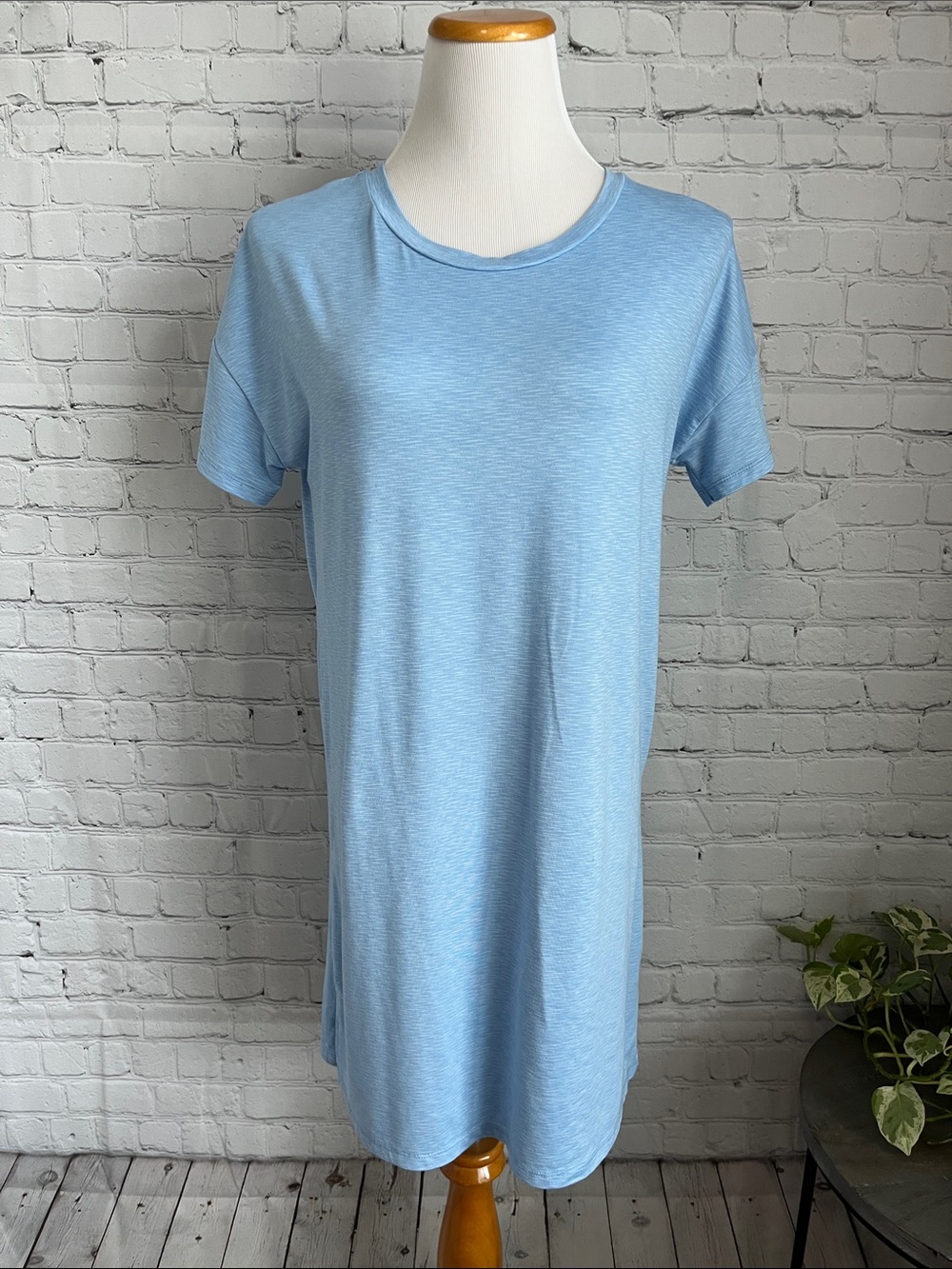 Roudelain Light Blue Crewneck T-Shirt Nightgown